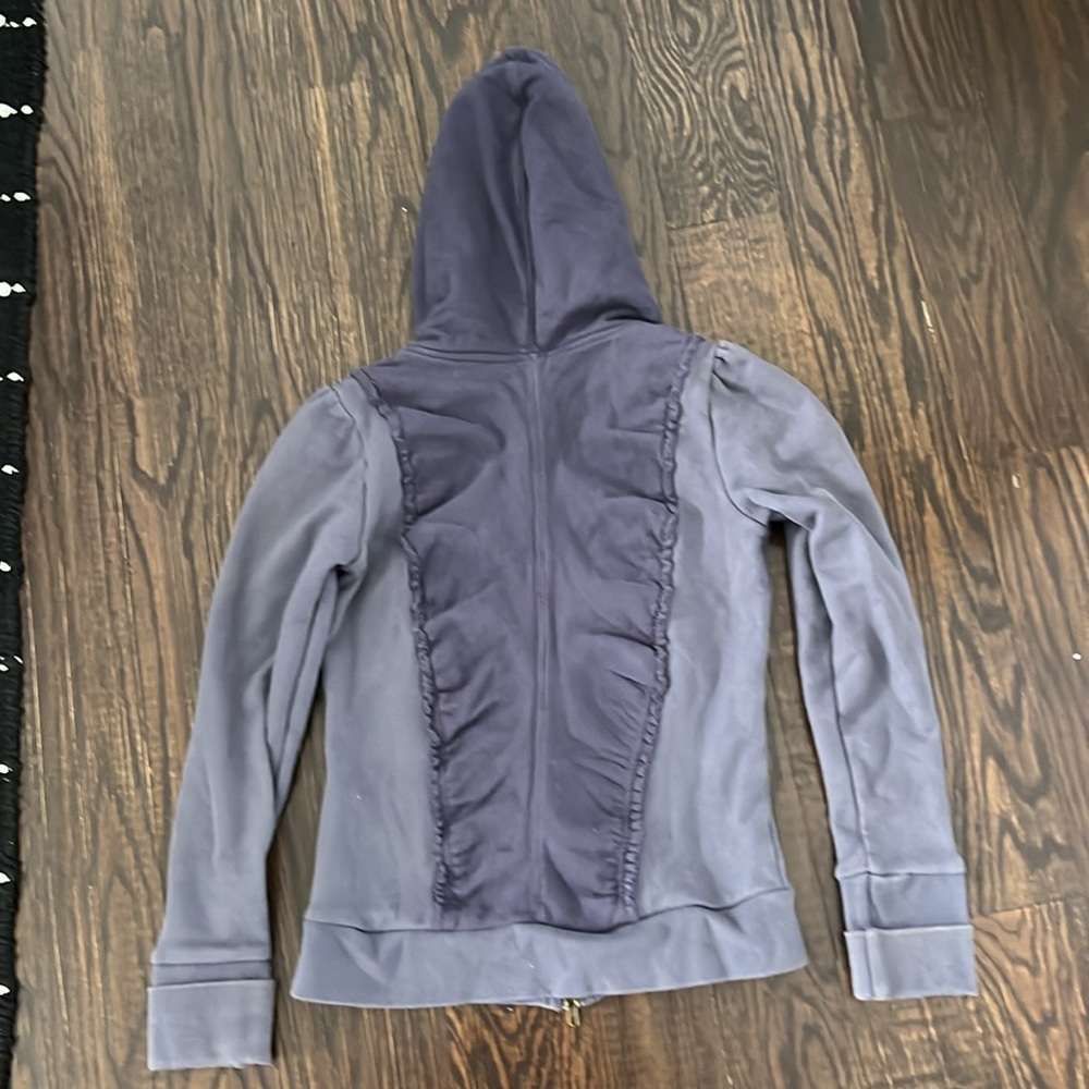 Free people corset Style fitted hoodie zip up size small s - Picture 2 of 2